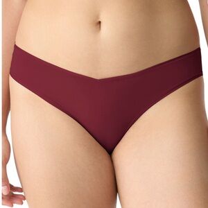 Chic Burgundy Women's Bikini Panties